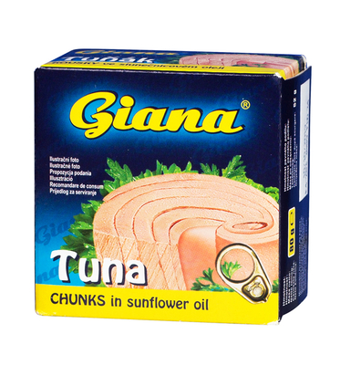 Tuna chunks in sunflower oil 80g